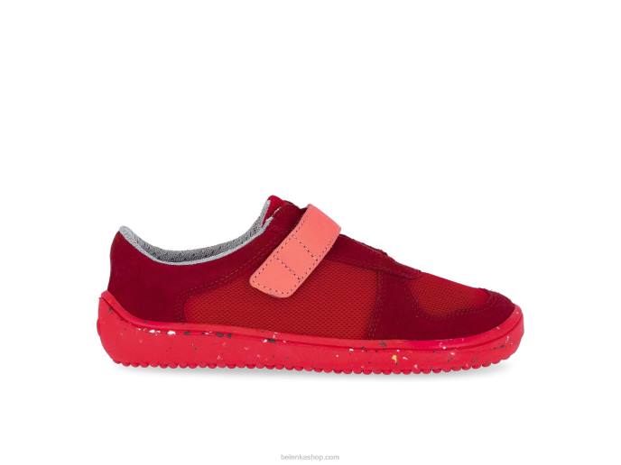 P88T223 All Red Kids Barefoot Sneakers - Joy