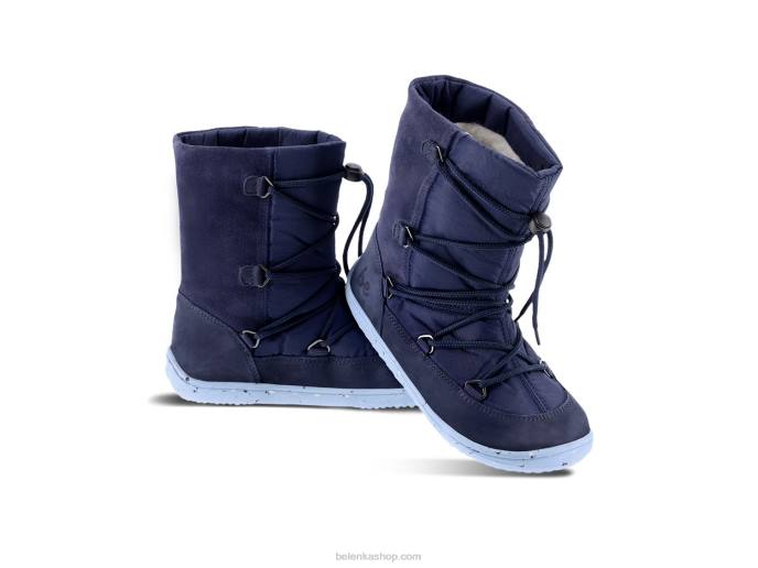 P88T196 Dark & Light Blue Winter Kids Barefoot Snowfox Kids 2.0