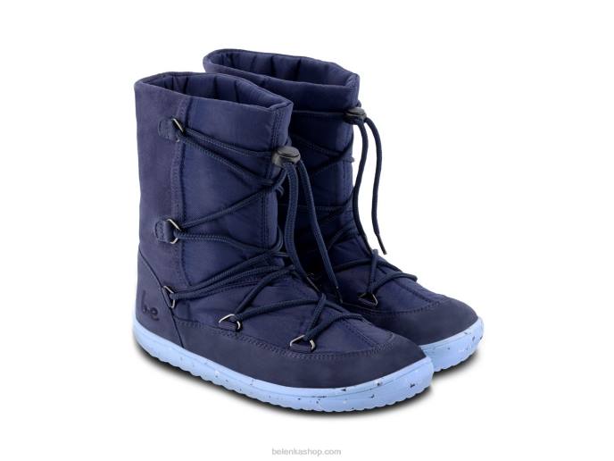 P88T196 Dark & Light Blue Winter Kids Barefoot Snowfox Kids 2.0