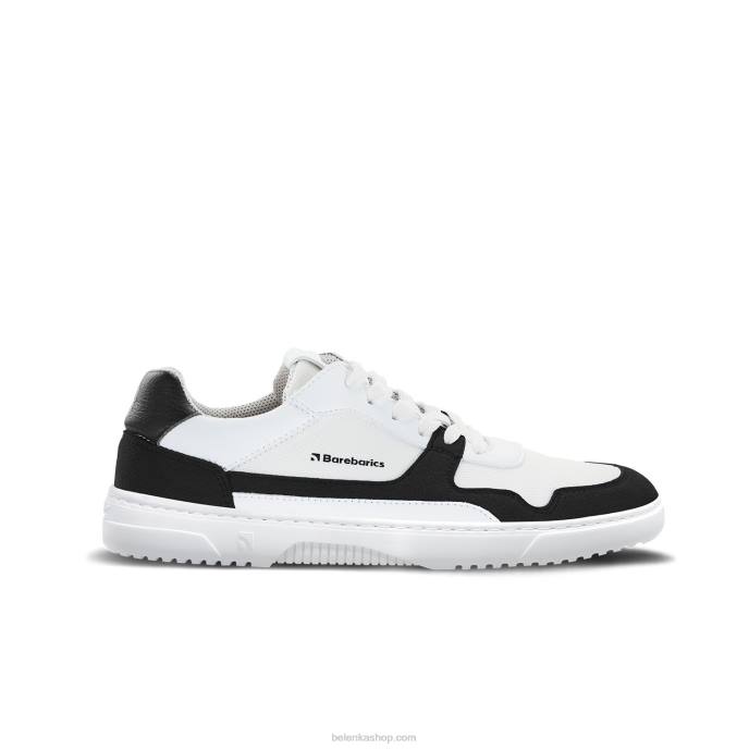 P88T77 White & Black Barefoot Sneakers Barebarics - Zing Men