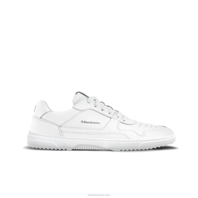 P88T78 All White Barefoot Sneakers Barebarics Zing Men