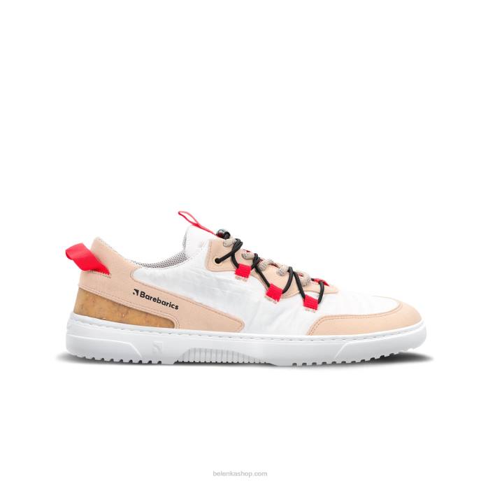 P88T80 Beige & White Barefoot Sneakers Barebarics - Revive Men