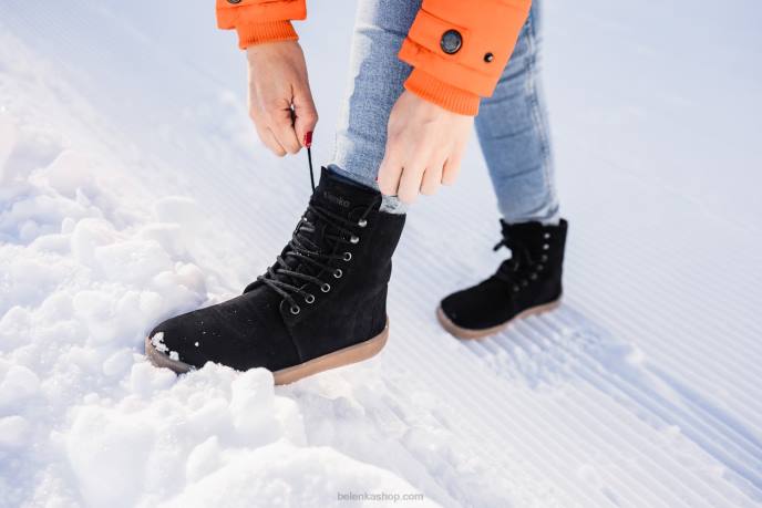 P88T53 Matt Black Winter Barefoot Boots Winter 2.0 Neo Men