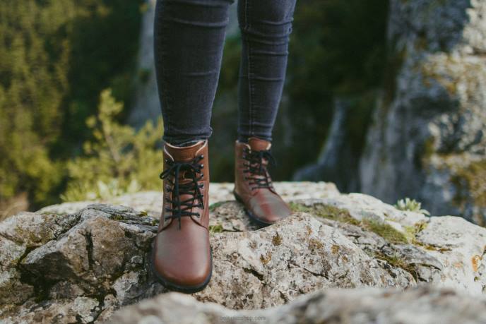 P88T56 Dark Brown Winter Barefoot Boots Winter 2.0 Neo Men