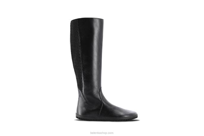 P88T136 Black Barefoot Long Boots Charlotte Women