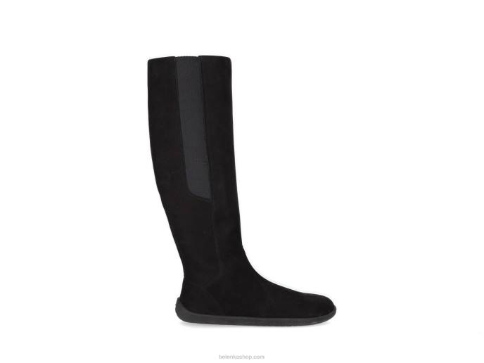P88T156 Matt Black Barefoot Long Boots Sierra Women