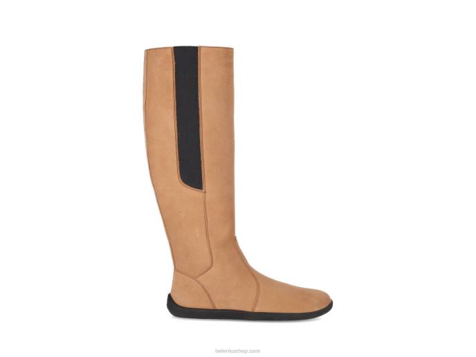 P88T157 Light Brown Barefoot Long Boots Sierra Women