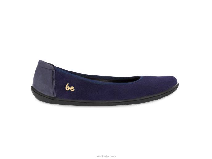 P88T165 Dark Blue Ballet Flats - Sophie Women
